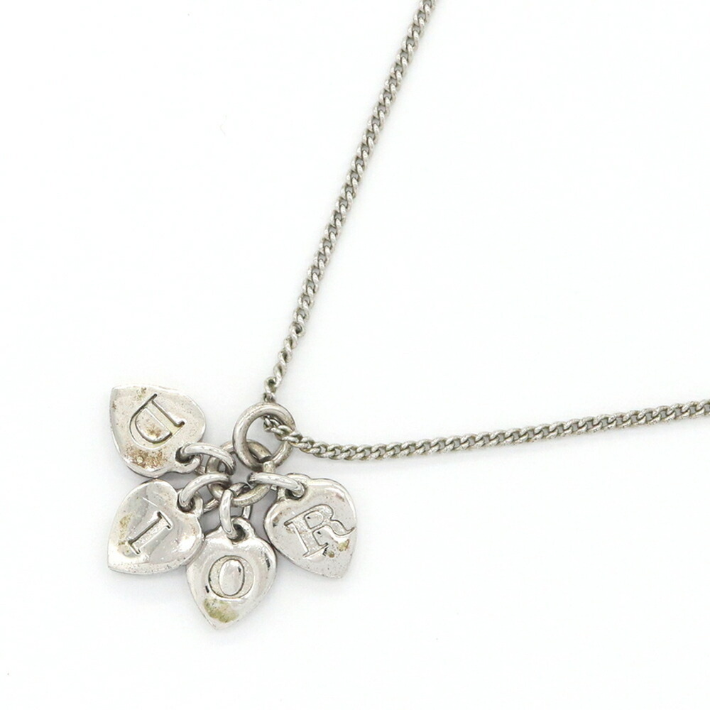DIOR Silver Heart Necklace
